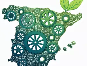 Visual representing sustainability in Spain