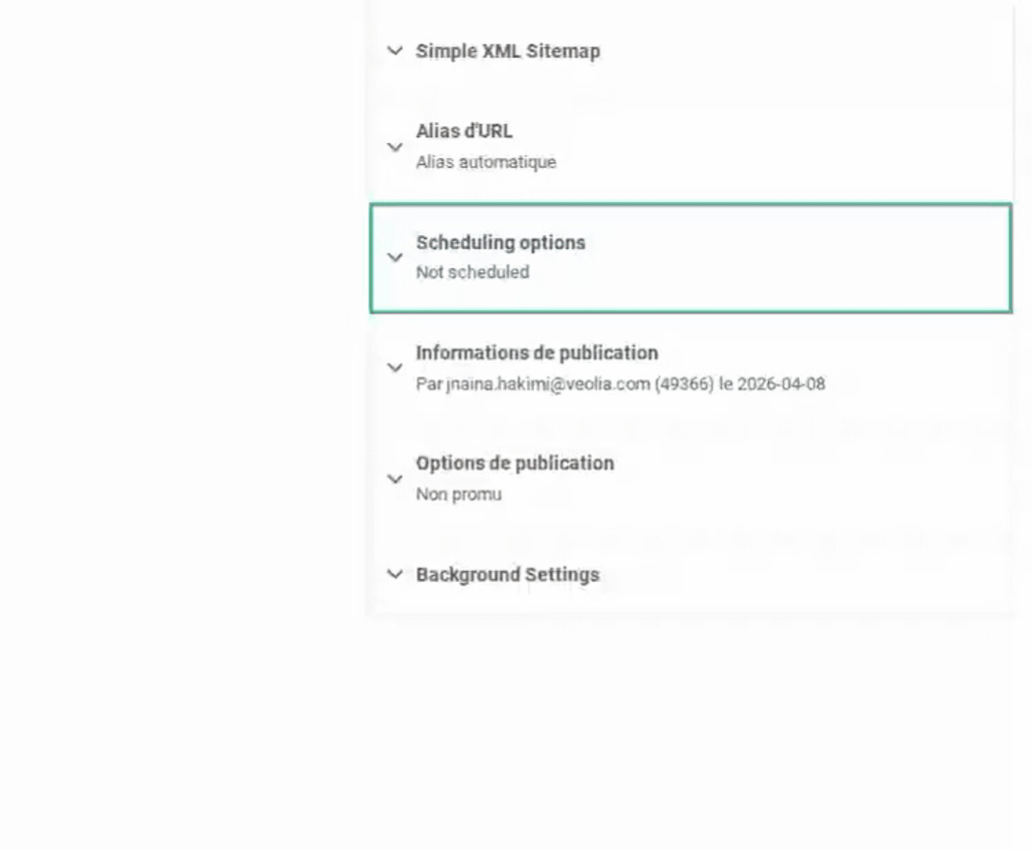 Scheduling a post screen gif
