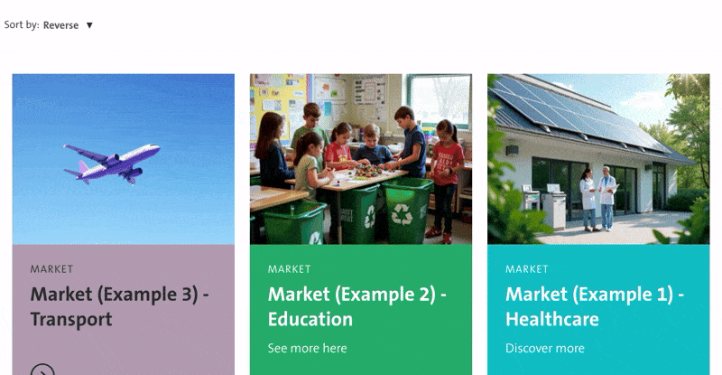 GIF HUB page for maket pages