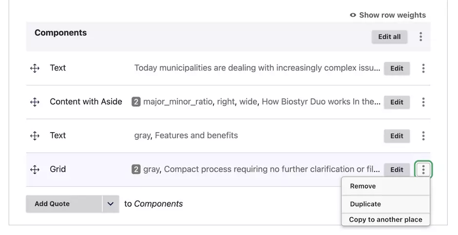 Buttons display issue on last component