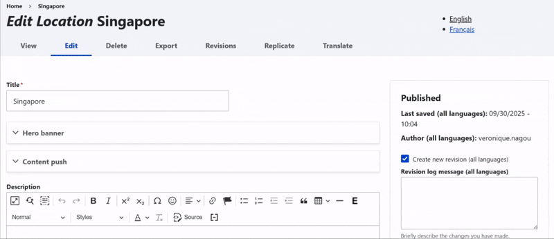 adress block edition