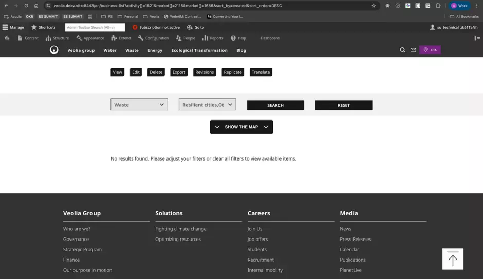 Empty content issue fixed with error message 