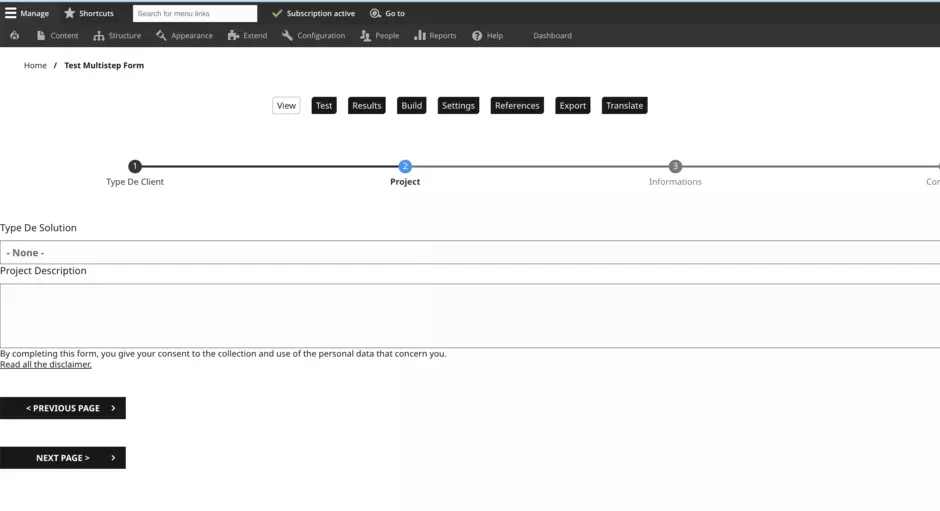 Form layout 