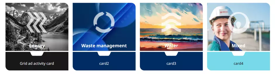 colour enhancement of the activity card making it more visible 