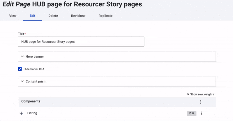 create hub page for Resourcer Stories GIF