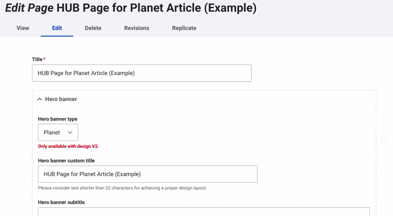 hub page planet article GIF