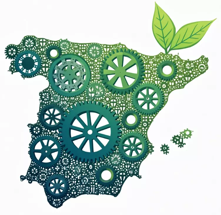 Visual representing sustainability in Spain