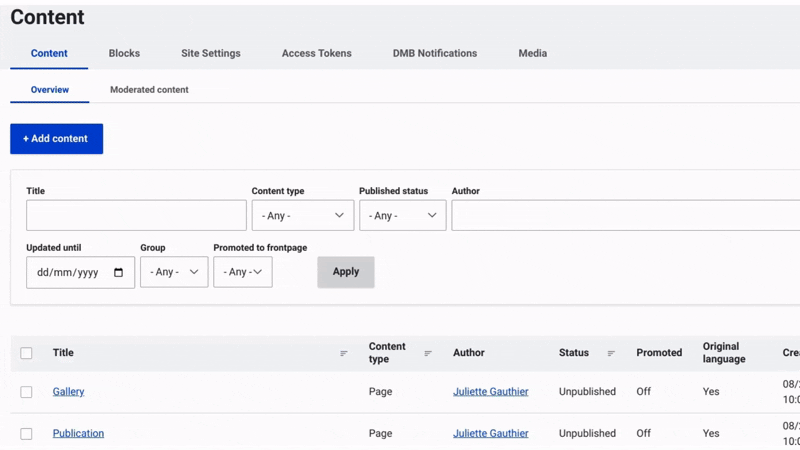 media gallery item edition in the back office GIF