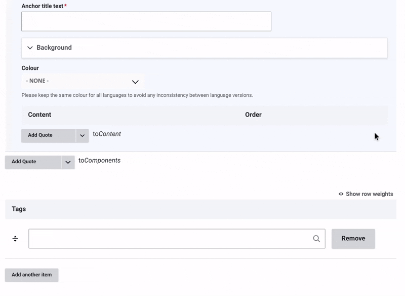 story panel content options GIF