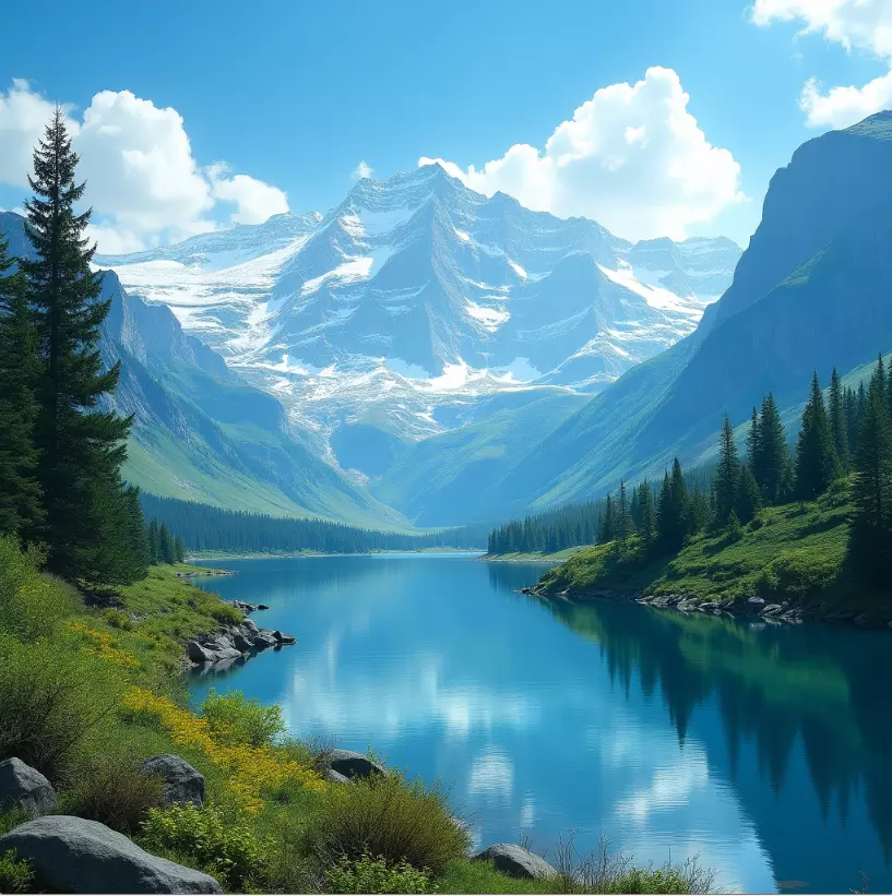 summer montain landscape