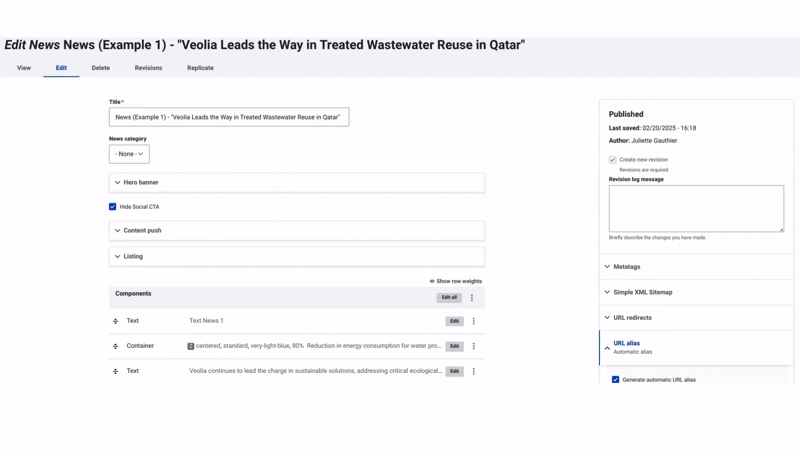 News front page  GIF