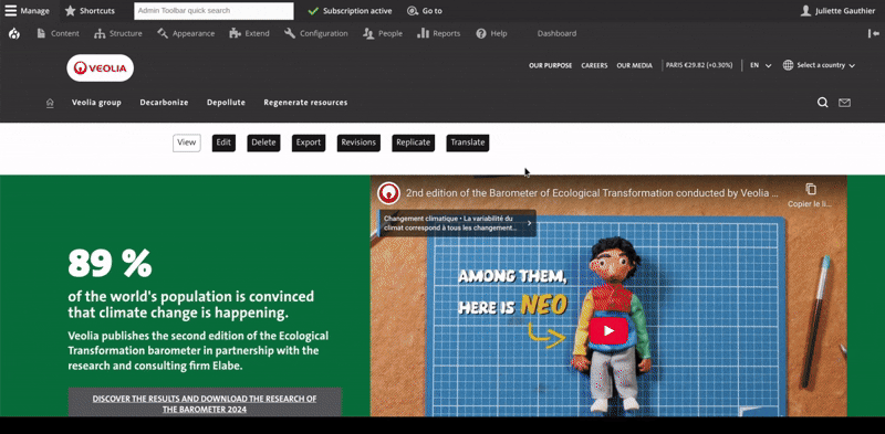 access secondary navigation 
