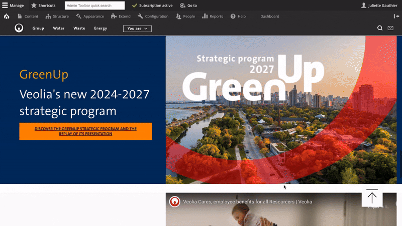 footer and top footer visual
