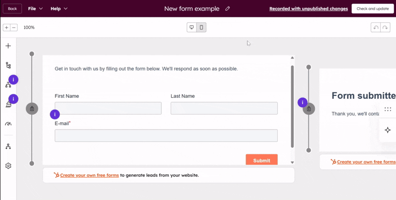 Hubspot form
